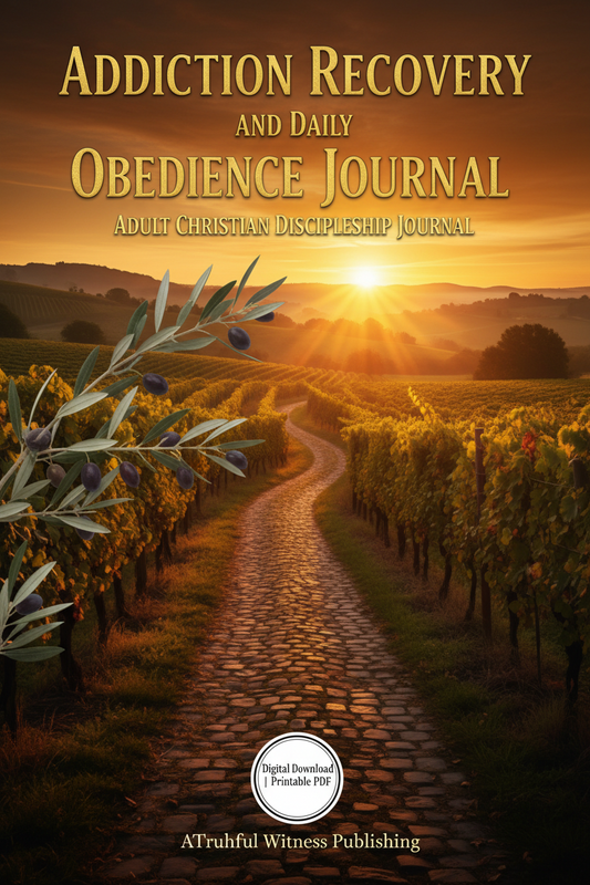 Addiction Recovery and Daily Obedience Journal — Digital Download | Printable PDF