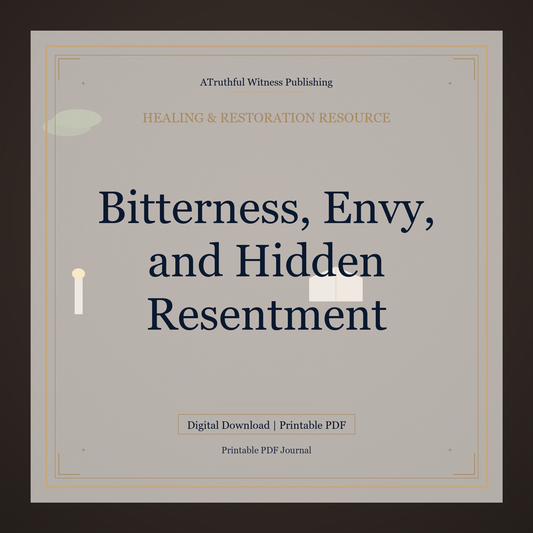 Bitterness, Envy, and Hidden Resentment