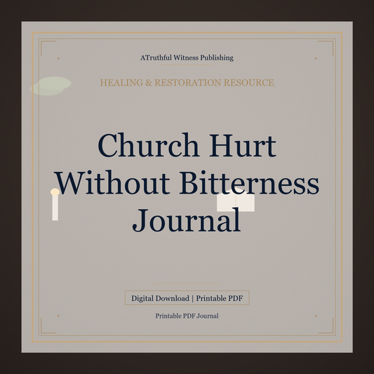 Church Hurt Without Bitterness Journal