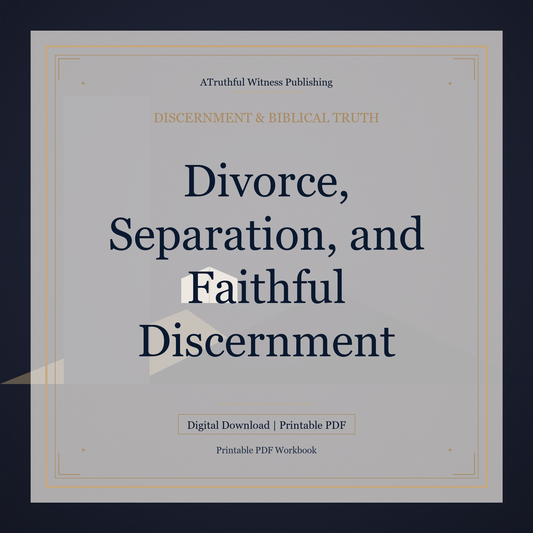 Divorce, Separation, and Faithful Discernment