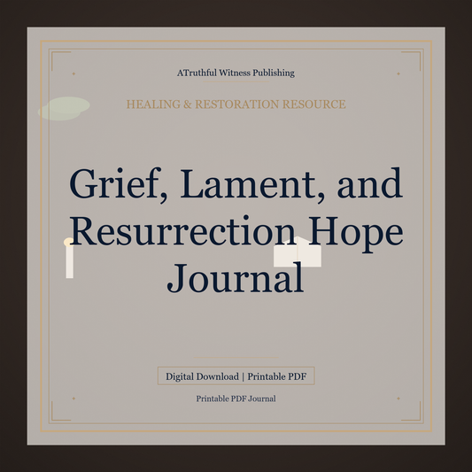 Grief, Lament, and Resurrection Hope Journal