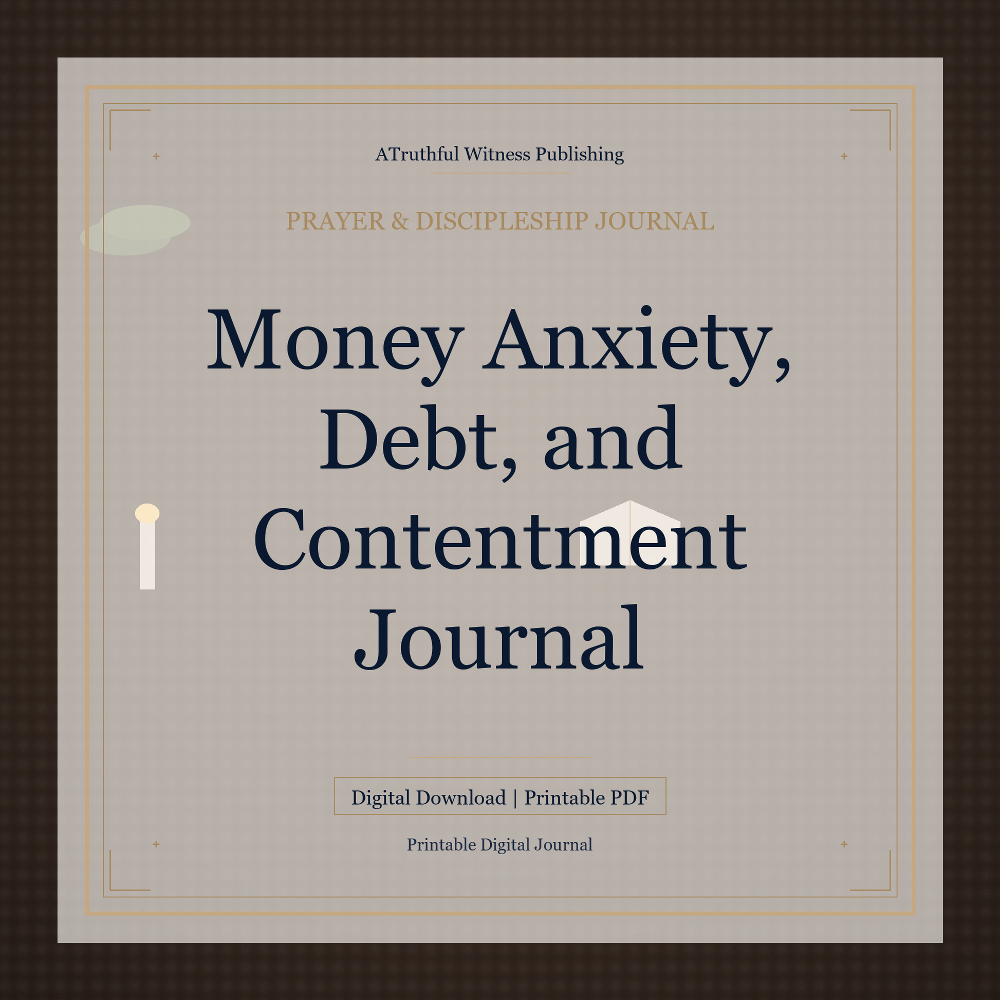 Money Anxiety, Debt, and Contentment Journal