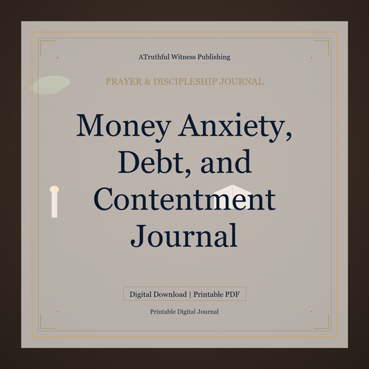 Money Anxiety, Debt, and Contentment Journal
