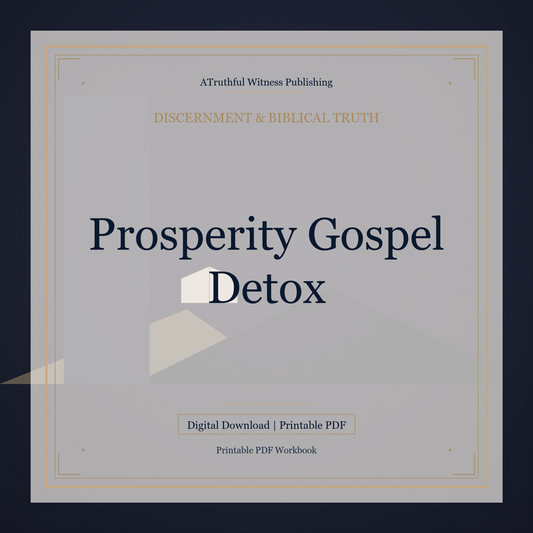 Prosperity Gospel Detox