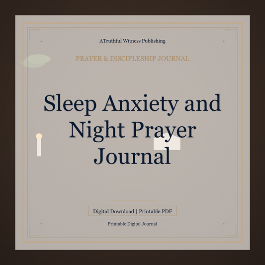 Sleep Anxiety and Night Prayer Journal