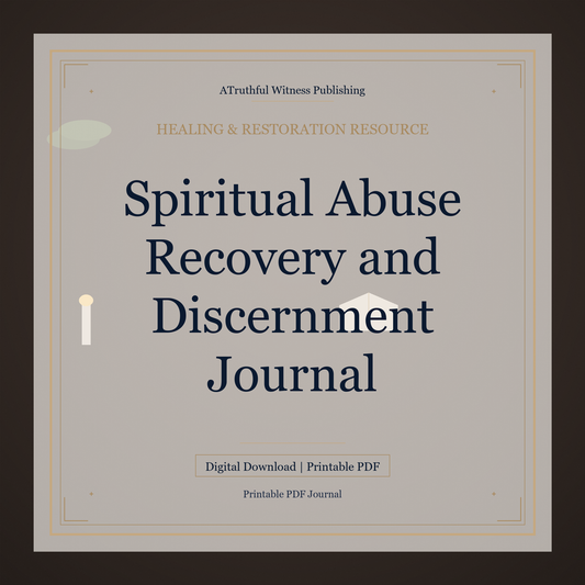 Spiritual Abuse Recovery and Discernment Journal